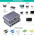 Aoweixun RJ45 1-to-4 Gigabit Ethernet Network Splitter - 3