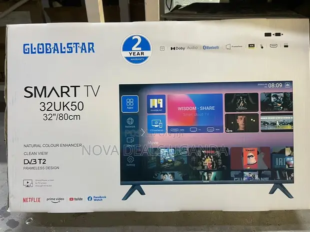 Globalstar 32" 32UK50 Frameless Smart Android TV | Full HD - 1