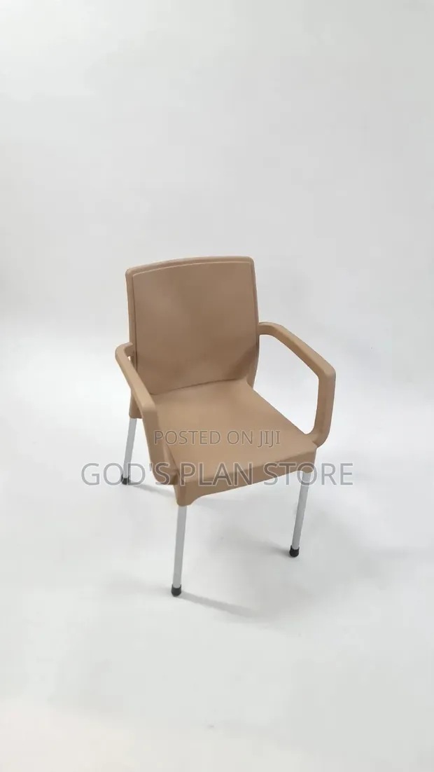Outdoor Indoor Metal Stands Plastic Armrest Chairs - 1