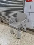Outdoor Indoor Metal Stands Plastic Armrest Chairs - 2