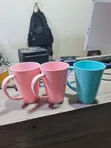 Large Handle Plastic Cups - 12 Pieces - 2