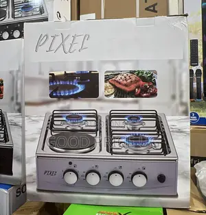 Pixel 3 Gas + 1 Electric Countertop Cooker