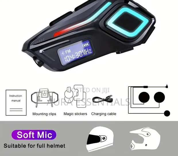 K08 Motorcycle Helmet Wireless Earphone - 1