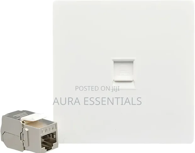 1 Port CAT8/CAT7 RJ45 Wall Panel - 1