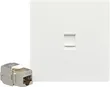 1 Port CAT8/CAT7 RJ45 Wall Panel - 1