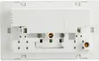 2-Gang Universal Switched Wall Socket with USB Ports - 1