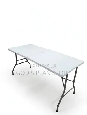 6ft White Foldable Plastic Table