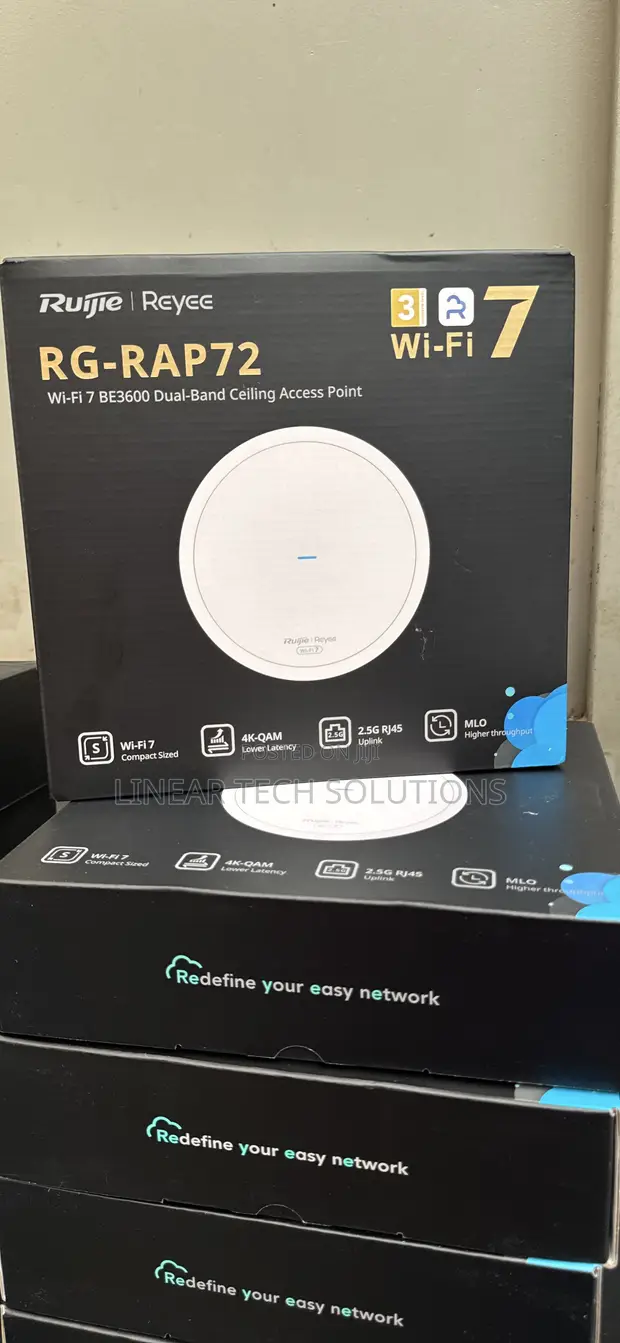 Ruijie Reyee RG-RAP72 Wi-Fi 7 Dual-Band Ceiling Access Point - 1