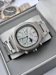 Patek Philippe Nautilus Moon Phase Chronograph Watch - 2