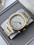Patek Philippe Nautilus Moon Phase Chronograph Watch - 3