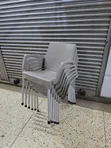 Brand New Heavy Duty Outdoor Plastic Chairs with Armrests - 2