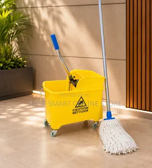 Brand New Mopping Bucket and Mopper Combo Set