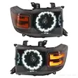 Land Cruiser FJ70 Series Blacklens LED Projector Headlights - 1
