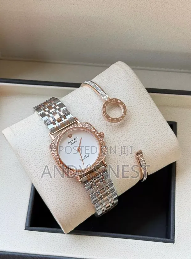 Ladies Rolex Watch with Bangle - 1