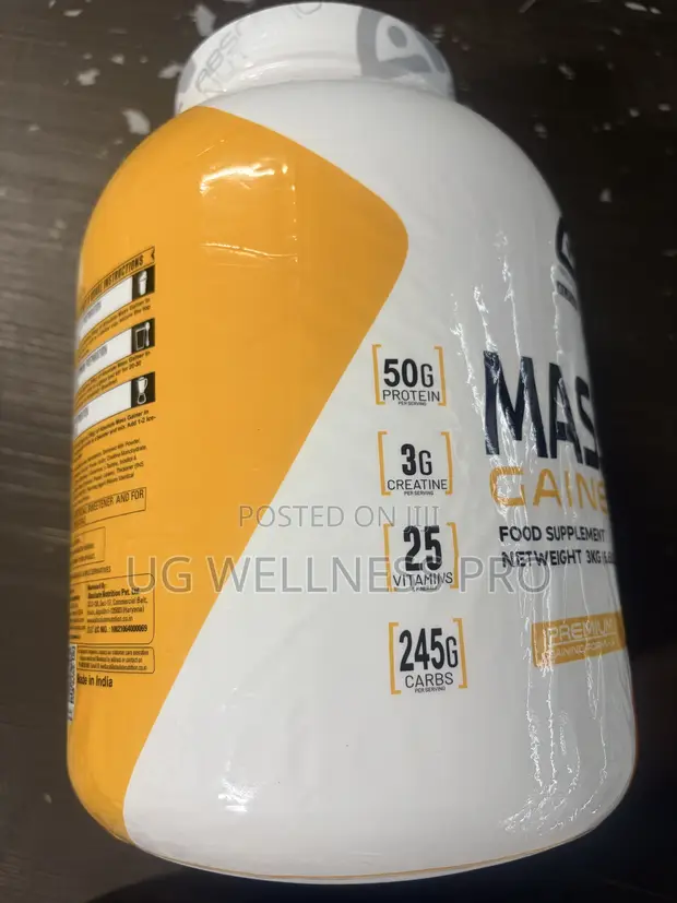Absolute Nutrition Mass Gainer 3kg (Mango) - Zero Sugar - 1