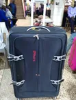 Original Extra Large Black Cloth Suitcase - 4