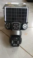 Solar Security Camera with Motion Lights - 3 Lens Outdoor CCTV - 2