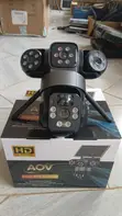 Solar Security Camera with Motion Lights - 3 Lens Outdoor CCTV - 5