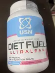 USN Diet Fuel Ultralean Weight Loss Shake (Strawberry, 20 Servings) - 3