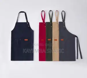 Heavy-Duty Canvas Kitchen Apron with Pockets