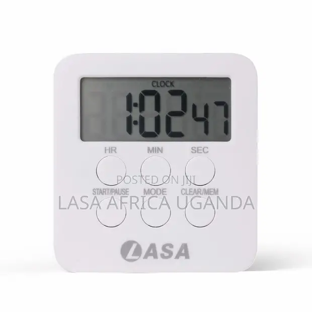 LASA Digital Kitchen Timer - Loud Alarm, Countdown, Clock - 1