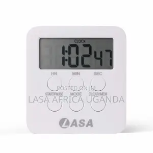 LASA Digital Kitchen Timer - Loud Alarm, Countdown, Clock