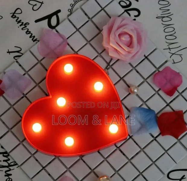 Heart-Shaped LED Decorative Night Light - 1