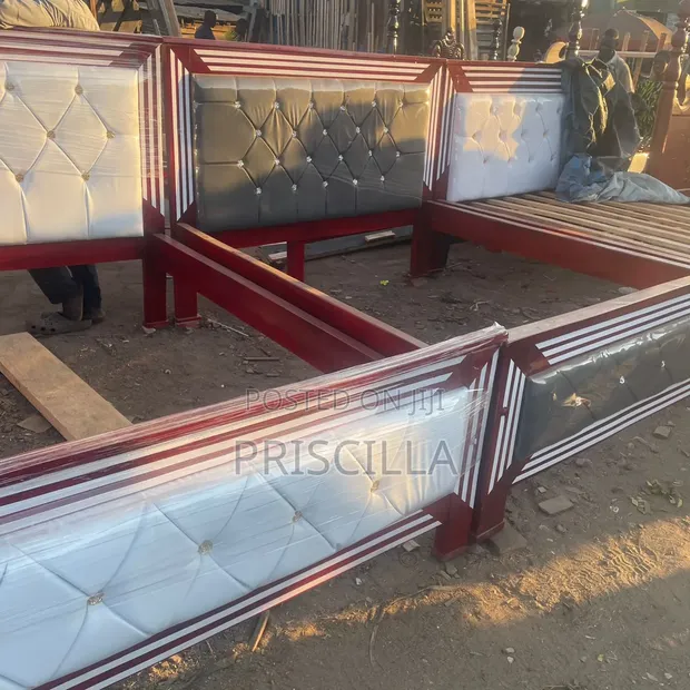 5x6 Leather on Frame Bed - 1
