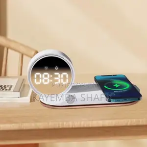 3-in-1 Fast Wireless Charger with 3D Hologram Fan & Lamp