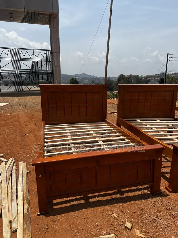 4x6 Bed Frame in Wood - 1