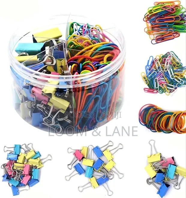 240Pcs Colored Binder Clips Kit - 1