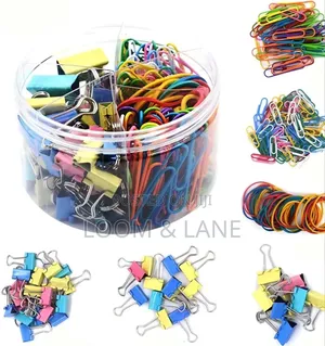 240Pcs Colored Binder Clips Kit