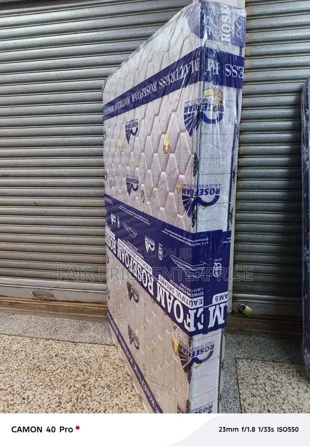 Rosefoam Mattress - 3x6 ft, High Density - 1