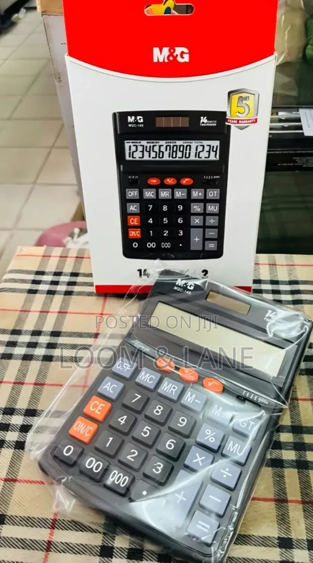 M&G 14-Digit Desktop Business Calculator - 1