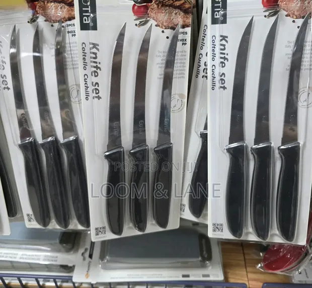 3-Piece Stainless Steel Steak Knife Set - 1