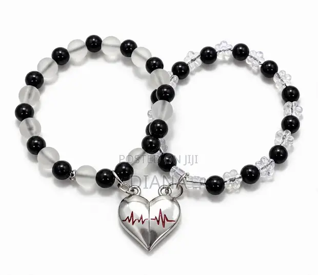 Couple Bracelets - Pearl Adjustable Friendship Charms - 1