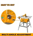 Ingco 10" Table Saw with Foldable Wheel Stand - 3