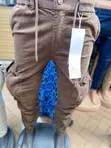 Men's Coffee Brown Cargo Jeans - 1