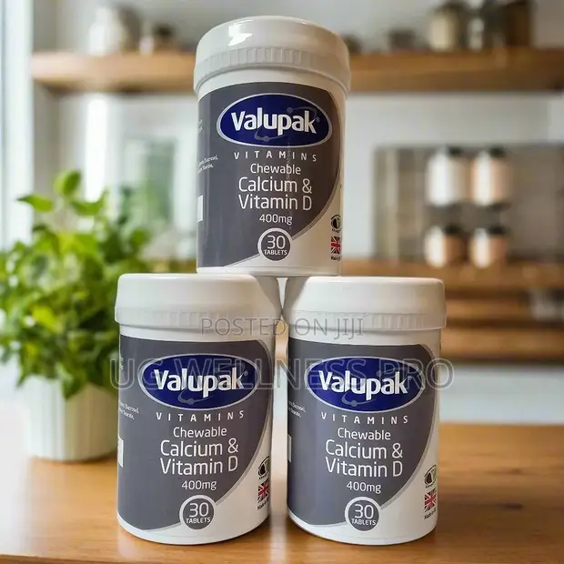 Valupak Calcium & Vitamin D 400mg (30 Tablets) - Bone & Immune Support - 1