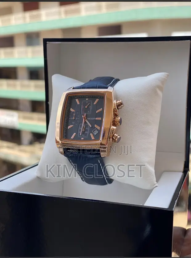 Megari Watch with Leather Strap - 1