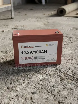 GoPower 12.8V 100Ah LiFePO4 Solar Battery - Maintenance Free