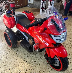 Police Patrol Rechargeable Motorcycle - Red