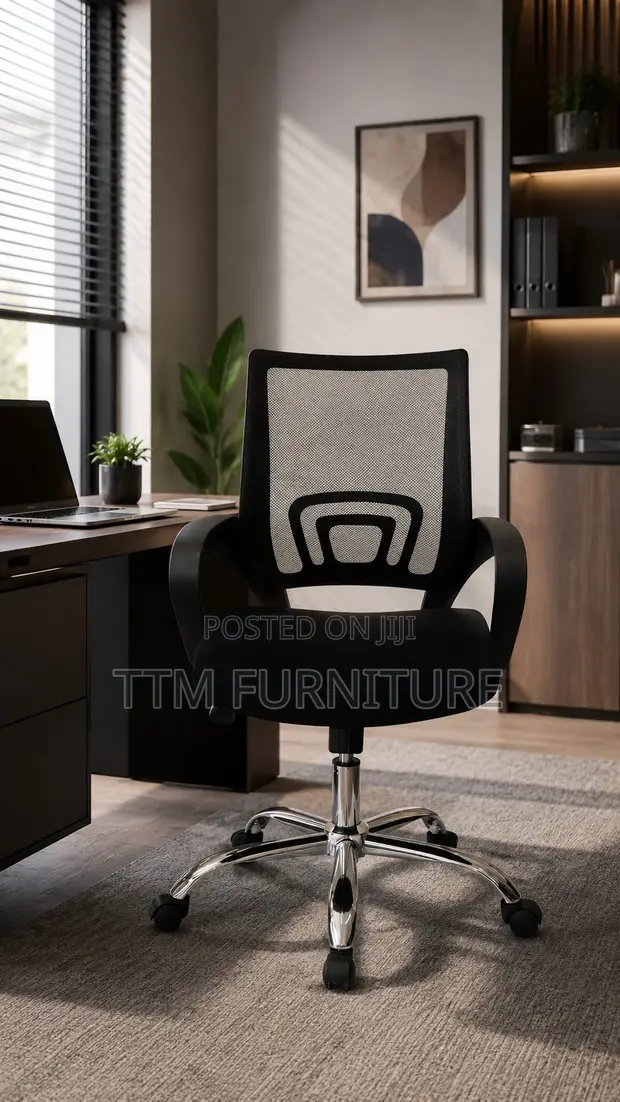 Mesh Office Chair (Black) - 1