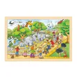 Goki Wooden "Visit at the Zoo" Jigsaw Puzzle - 2