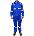 American Safety Blue Safety Overall with Reflective Stripes (XL) - 1