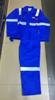 American Safety Blue Safety Overall with Reflective Stripes (XL) - 2