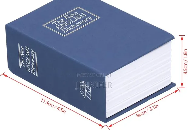 Mini Storage Book Safe with Key Lock - 1