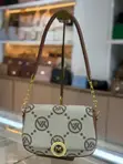 Women's Brown Faux Leather Handbag - 4