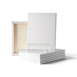 60x50cm White Stretched Artist Canvas