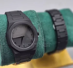 All Black Unisex Stainless Steel Watch